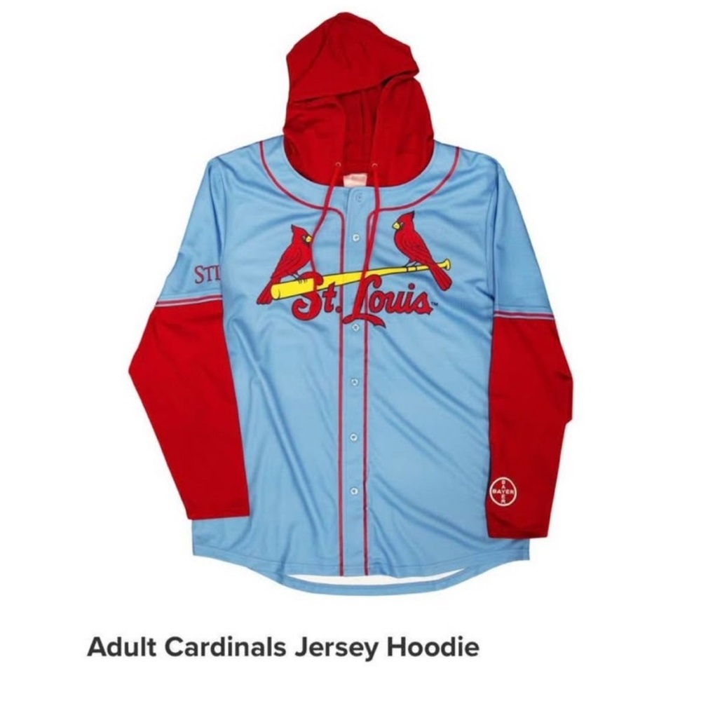 St. Louis Cardinals Jersey Hoodie Size Medium SGA 9/20/25